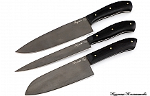 Набор кухонных ножей из булатной стали