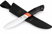 Нож "Скиннер", сталь Х12МФ, рукоять стабилизированный граб, вставка стабилизированная карельская береза